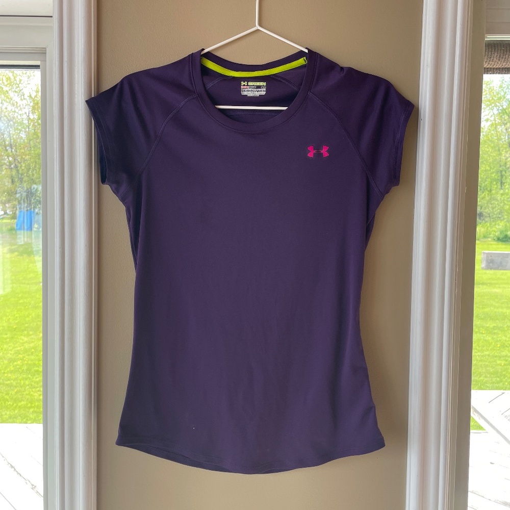 Under Armour Purple T-Shirt - Small